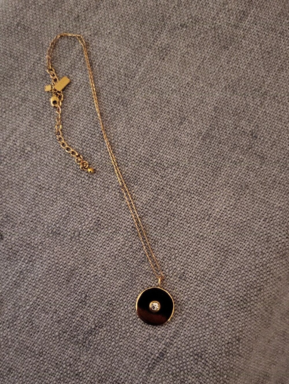kate spade Gold-Tone "Heart of Gold" Necklace with Center Crystal - Picture 5 of 5